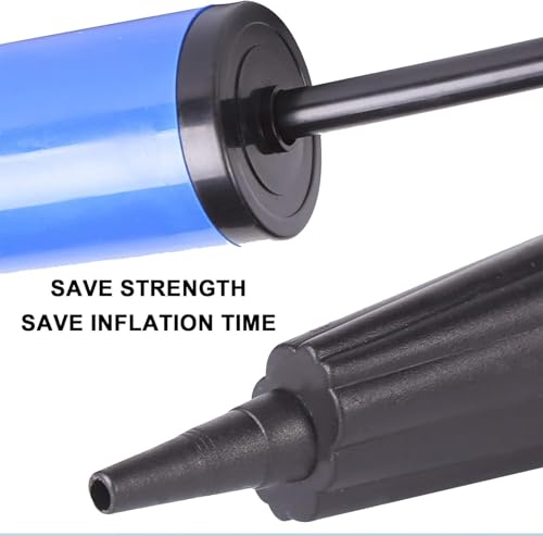 Exercise Ball Pump with 10 Plugs & 2 Removers - Blue