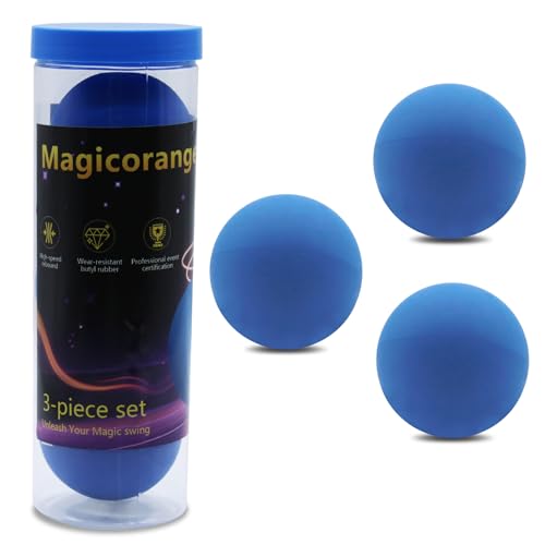High-Bounce Rubber Racquetballs - 3 Pack - Blue