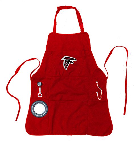 Adjustable Atlanta Falcons Grill Chef Apron with Pockets & Bottle Opener
