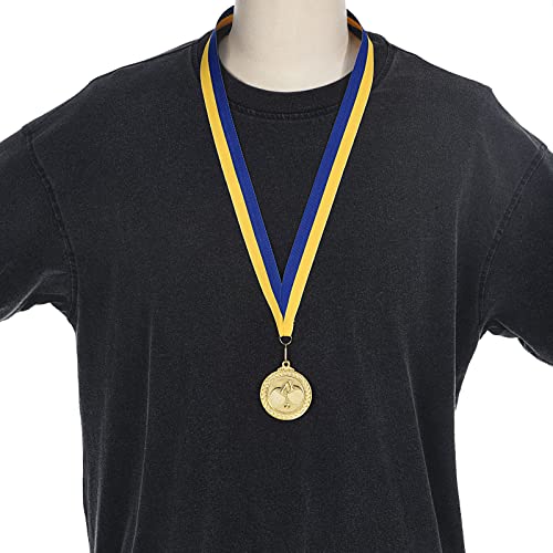 PATIKIL 2” Ping Pong Medals 3 Pack - Table Tennis Award Gold Silver Bronze with Ribbon
