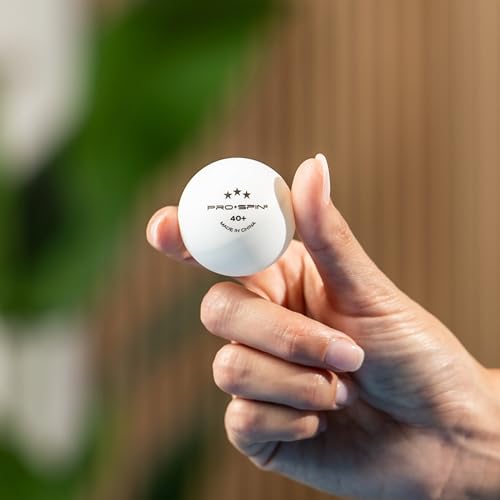 3-Star Premium Ping Pong Balls - Durable 40+ ABS, 4-Pack