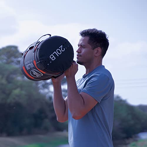 30 lb Pre-Filled Sandbag for Weight Training with 5 Grip Handles