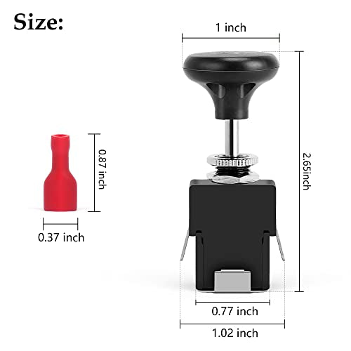 Golf Cart Headlight Push Pull Switch - Universal Fit for Yamaha, EZGO, Club Car