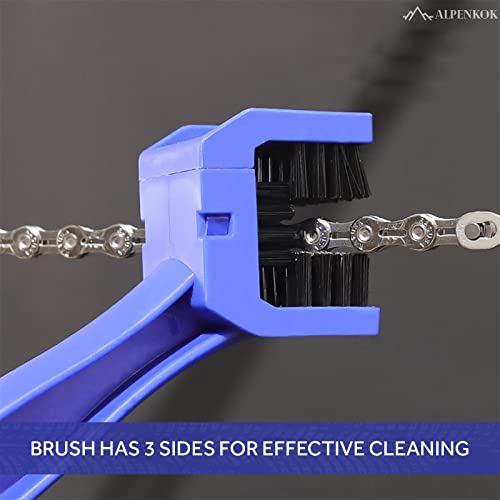 Motorcycle Chain Brush - 3-Sided, O-Ring Safe, 1 Count