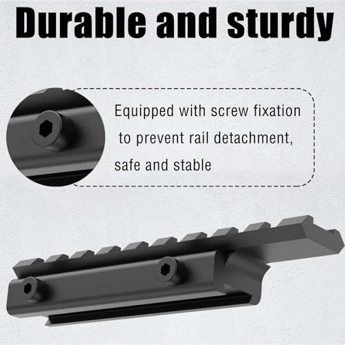 11mm Dovetail to 21mm Picatinny Rail Adapter - 9-Slot Scope Mount