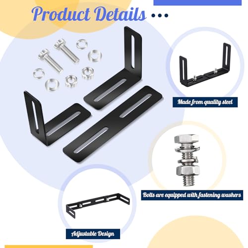 Adjustable Universal Mounting Bracket for CB Radio - 6 to 10 in
