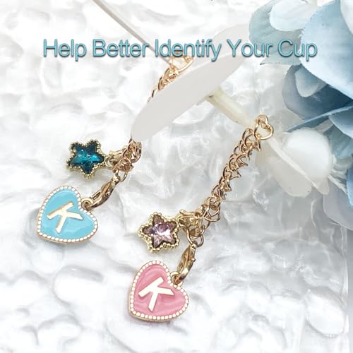 Star and Letter Charm for Stanley 30 & 40 oz Tumbler - Letter J