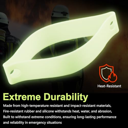 Illuminating 3rd Generation Fire Helmet Band ? Glow in The Dark Reflective Strap Compatible with Cairns, Streamlight & Traditional Fire Helmets, Transforming the safety of firefighter