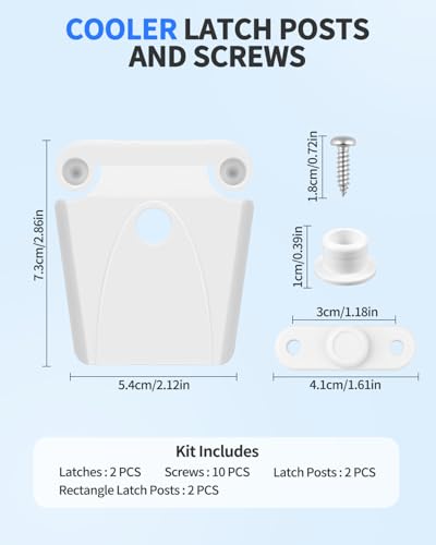 Cooler Latch Replacement Kit for Igloo 50-165 Qt Coolers