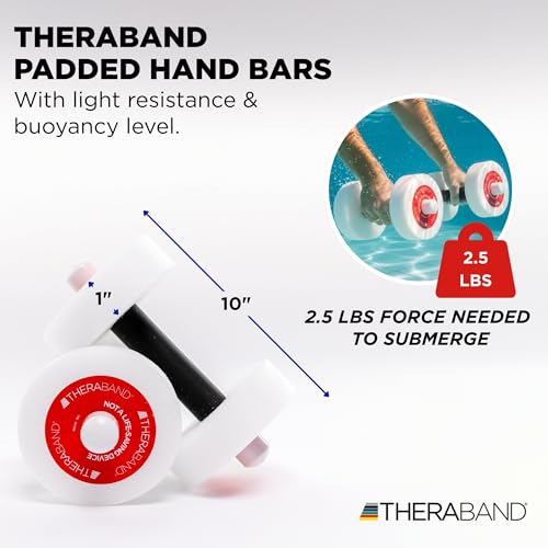 Water Dumbbells for Aquatic Fitness - Light Resistance Red