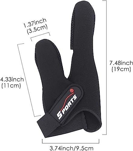 Fishing Gloves - Professional Thumb & Index Finger Glove - Black
