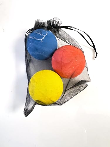 Durable Color Rubber Handballs - 3 Count, 2 1/4-Inch