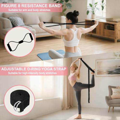 Complete Pilates Equipment Kit for Home Workouts - 6 Essential Tools