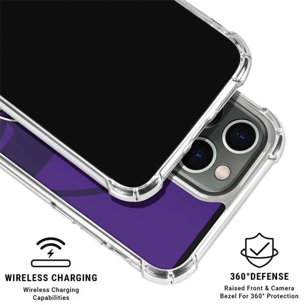 Clear Phone Case for iPhone 15 Pro - NFL Minnesota Vikings Design