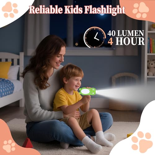 KunHe 10 Pack Animal Flashlights 2 in 1 Camping Lantern Flashlights Christmas Stocking Stuffers Small Flashlight Party Favors Halloween Christmas Gift for Girls Boys