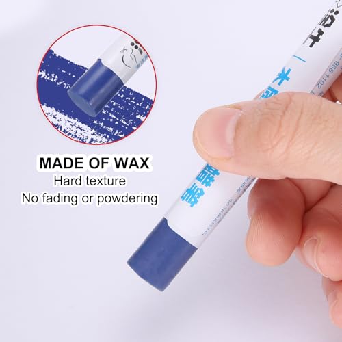 HARFINGTON Wood Filler Sticks Wood Furniture Scratch Repair Filler Sticks Furniture Touch Up Markers with Yellow Scraper for Wood Holes Wood Floor Table Door Cabinet, Sapphire-Blue