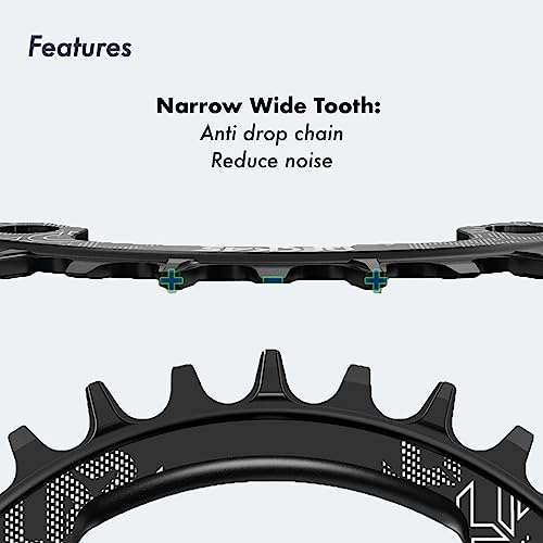 DJC 40T Road Bike Chainring - Narrow Wide 110BCD Gravel & Road Cycling