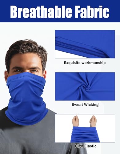 Cooling Neck Gaiter Face Mask - UPF 50+ UV Protection - Royal Blue