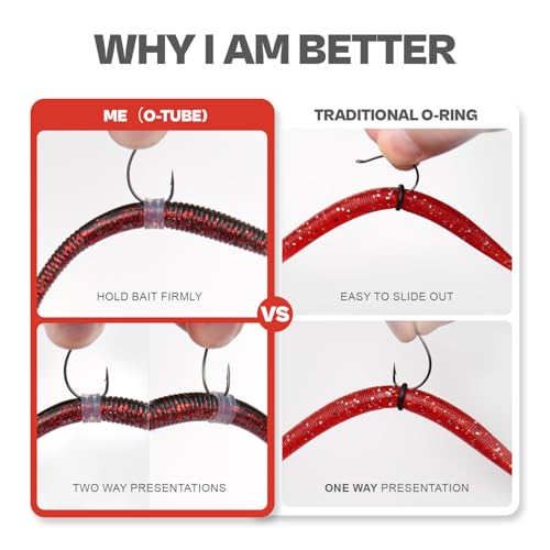Heavy-Duty Silicone O-Rings for Senko Worms - Medium (4"-6")