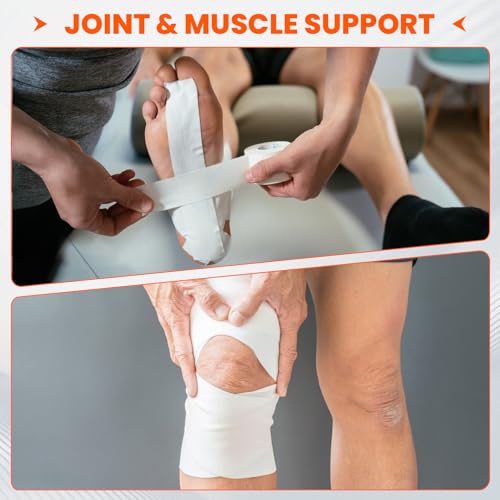 White Athletic Tape 16 Pack, 1.5" x 160 Yds for Ankle & Wrist Support