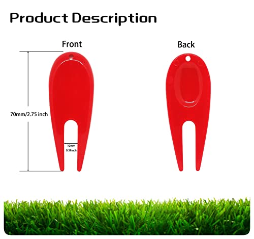 Golf Divot Repair Tools - 10pcs Mixed Color Pack