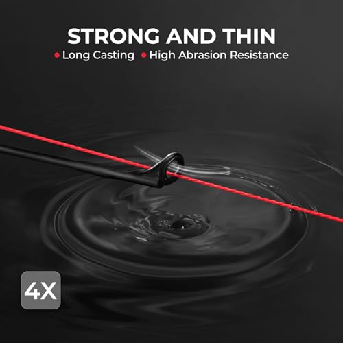 KastKing SuperPower ColorShield Braided Fishing Line Red 30lb 300yds