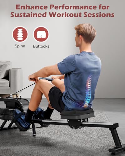 Memory Foam Rowing Machine Seat Cushion for Comfort & Support