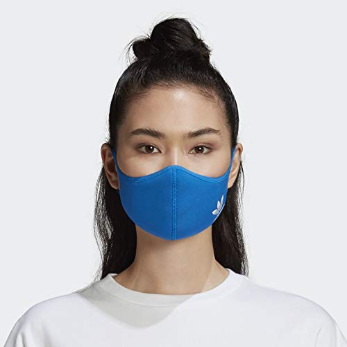 Reusable Face Covers 3-Pack - Soft & Washable, Bluebird, M/L
