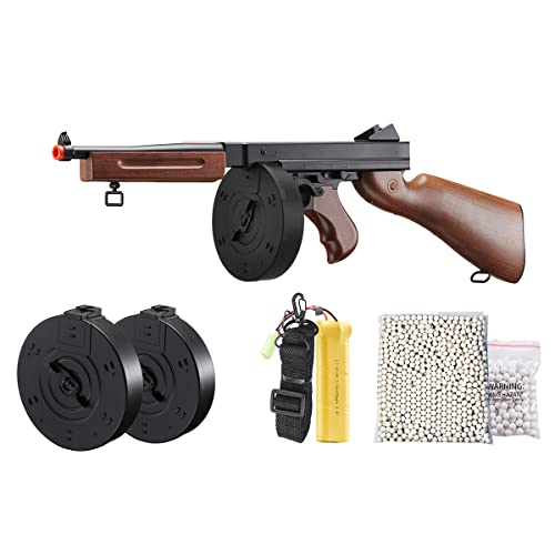 M1A1 Full Auto Electric Airsoft Submachine Gun - Faux Wood