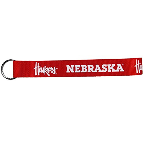 Nebraska Cornhuskers Wristlet Lanyard Key Chain - Red