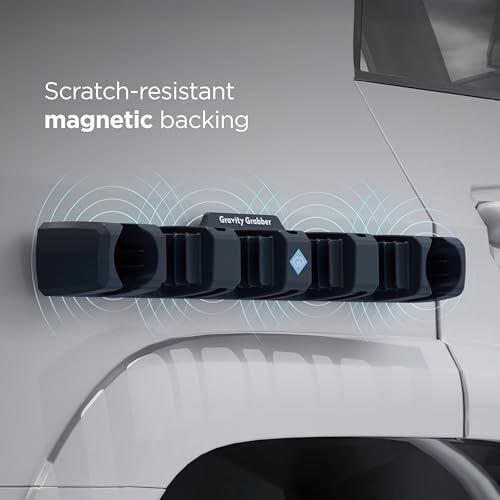 Gravity Grabber Magnetic Car Mount for Skis Snowboards Bikes & Gear | Silicone Vehicle Mount | Tailgate Storage