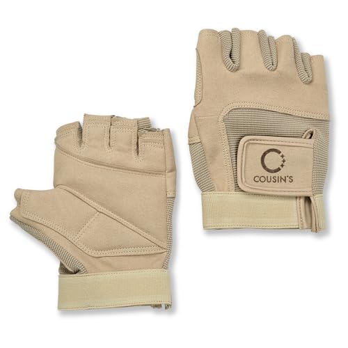 Color Guard Gloves - Fingerless Tan Performance Gloves - Small