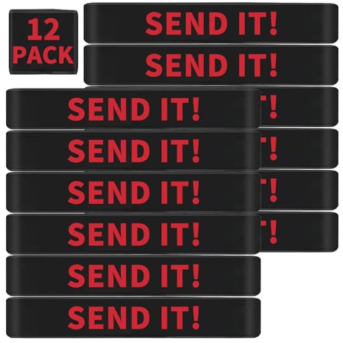 12 Pack Tactical Morale Magazine Marking Bands - Black-Red
