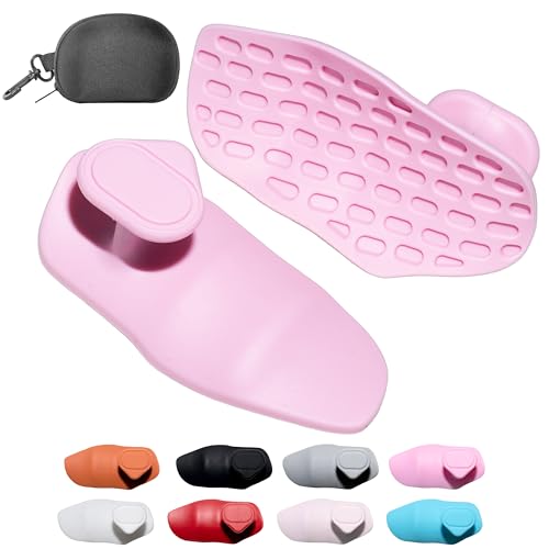 Silicone Gym Grips - Anti-Slip Weight Lifting Pads - Pink Medium