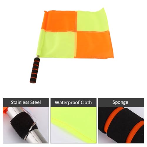 Referee Linesman Flags with Storage Bag - 2 Pack