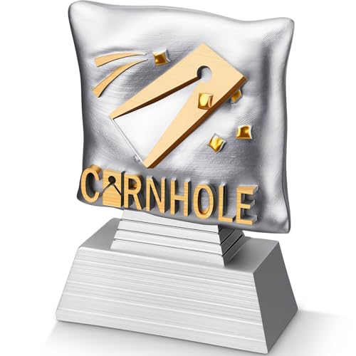 Mini Cornhole Trophy 4-inch Resin Award - Small Tournament Award