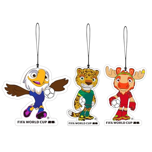 FIFA World Cup 2026 Air Freshener Set - 3 Mascots with Scents