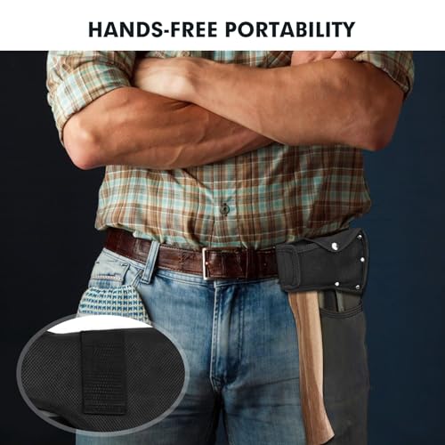 Hatchet Sheath - Premium Oxford Axe Blade Cover with Belt Loop