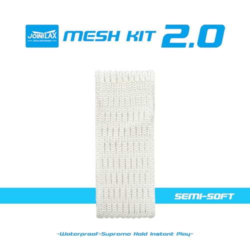 Jointlax Lacrosse Mesh and String Kit - Semi-Soft Complete Mesh Set