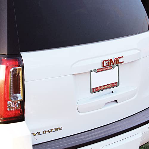 NFL San Francisco 49ers Chrome Bling License Plate Frame - 12" x 6"