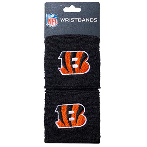 Youth NFL Team Wristbands - Cincinnati Bengals, 2.5-Inch Sweatband Pair