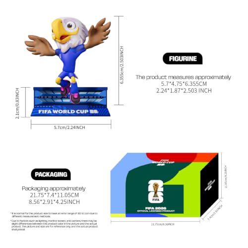 FIFA World Cup 2026 Official Mascot Figurines Set of 3 - Clutch, Zayu & Maple