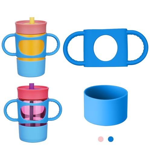 Silicone Handle & Boot for Owala Kids Tumbler 12oz 15oz - Blue