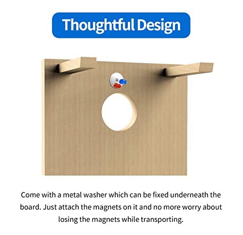 Magnetic Cornhole Scoreboard with Score Keeper - Vertical