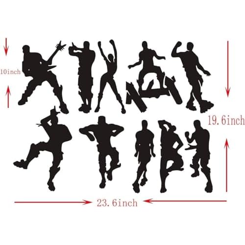 Video Game Wall Decals Poster Dancing Peel and Stick Wall Decal Boys Wall Stickers for Playroom Bedroom Game Room Wall Decor