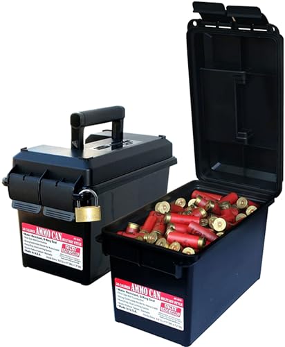 50-Caliber Ammo Can - Heavy-Duty O-Ring Seal, Black
