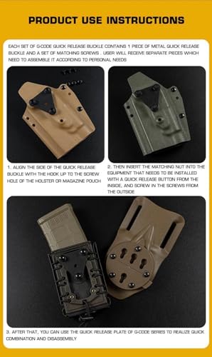 Universal RTI Hanger Adapter Plate - Aluminum Tactical Holster Mount - GCA39/GCA33 Compatible - GB-ACC-06