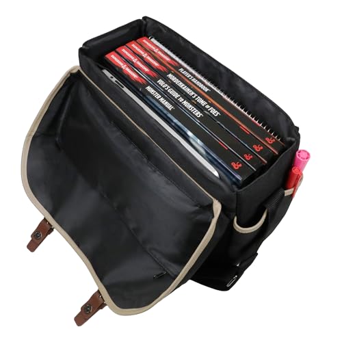 Black ENHANCE Designer Edition D&D Messenger Bag for RPG Players
