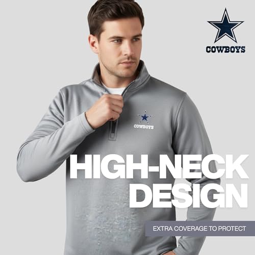 Dunbrooke Men's Royal Buffalo Bills All-Star Tech Quarter-Zip Top - Heather Grey, XX-Large