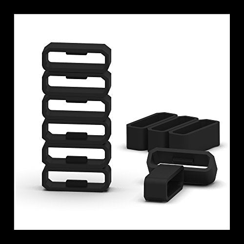 Silicone Fastener Ring for Garmin Vivosmart HR/HR+ - 6-Pack